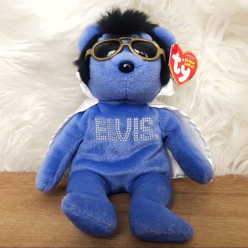 TY BEANIE- SHAKE RATTLE & BEANIE THE ELVIS BEAR
